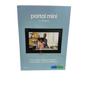 Facebook Portal‎ Mini Smart 8” White Speaker (DT90GB) 2019 - Open Box-New